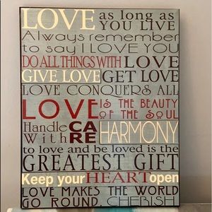 ❤️Love sign decor